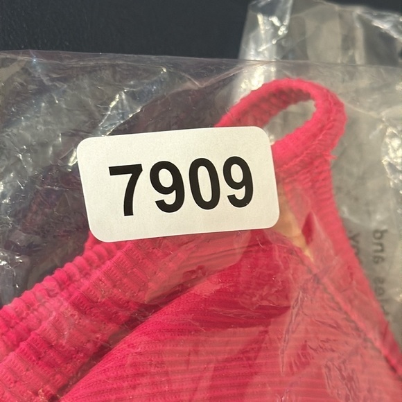 J. Crew Ribbed Triangle Bikini Top XXL Pink New BH483 - Picture 12 of 13
